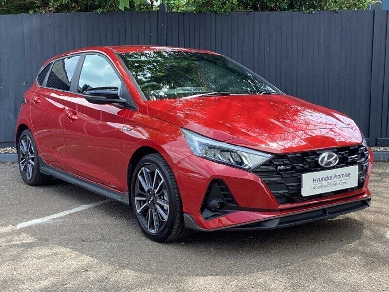 Red Used 2024 Hyundai i20 N Line Hatchback | £18,879 (Fair price) - Image 1/4