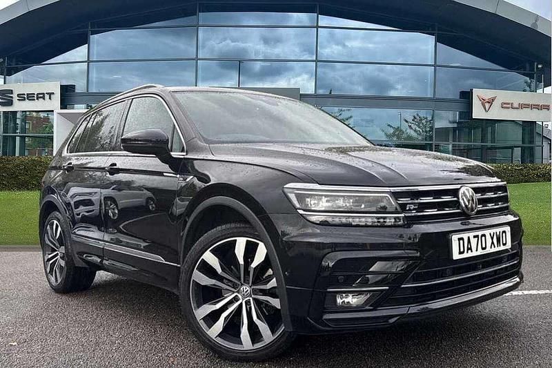 Black Used 2021 VW Tiguan R-line SUV | £23,795 (Fair price) - Image 1/4