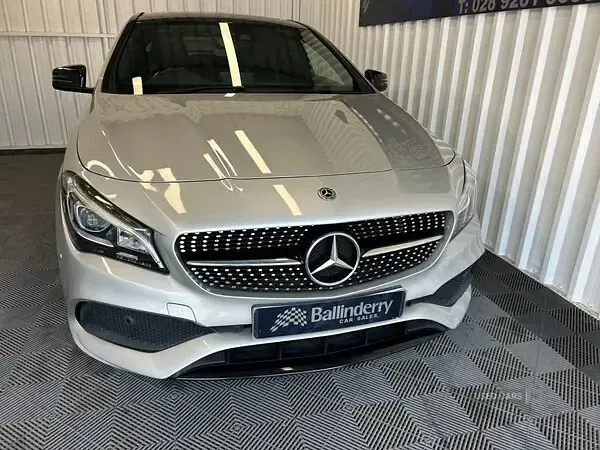 Used Mercedes CLA220 AMG line 177 HP (130 kW) 2018 Silver Coupe