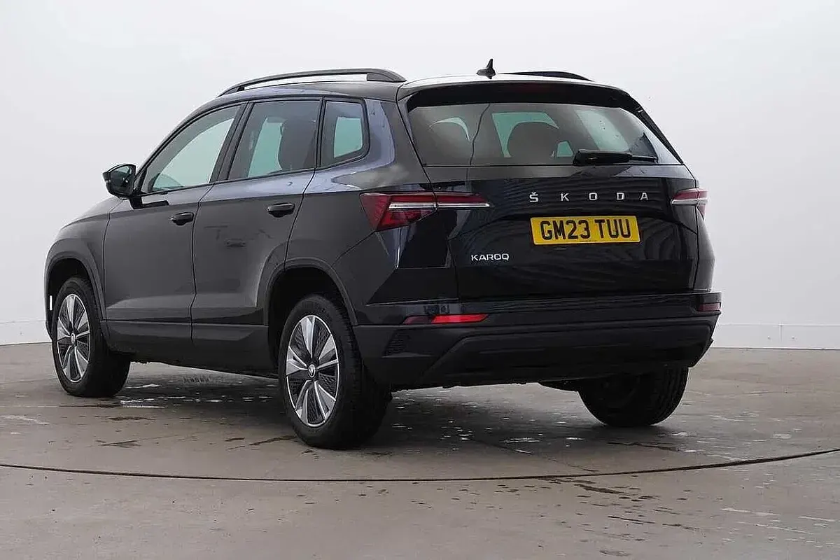 Used Skoda Karoq SE Drive 110 HP (80 kW) 2023 Black magic pearl effect SUV