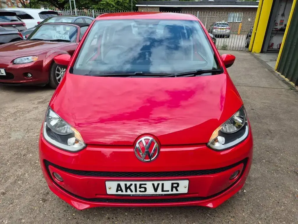 Used VW up! high up! 73 HP (53 kW) 2015 Red Hatchback