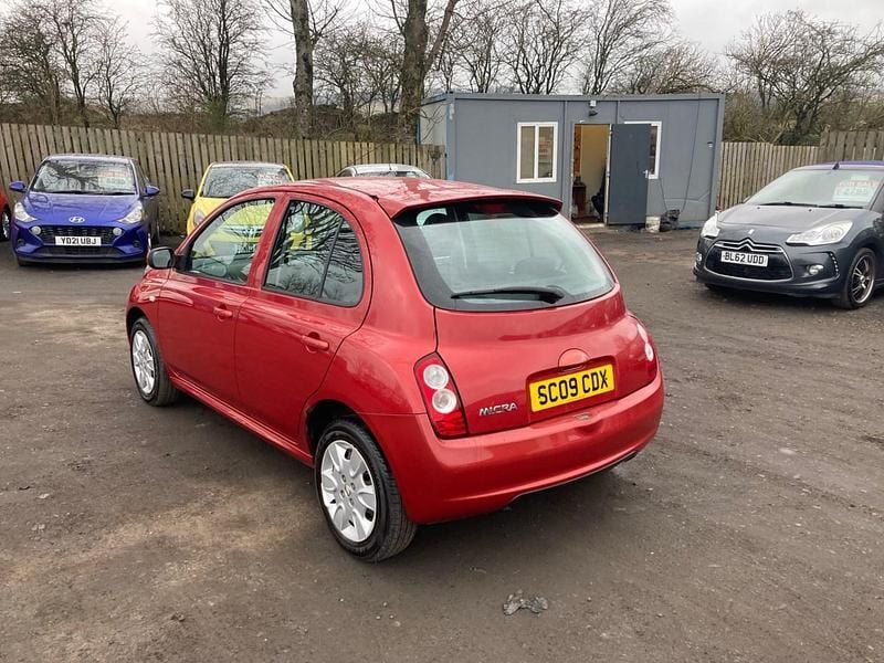 Used Nissan Micra Acenta 86 HP (63 kW) 2009 Red Hatchback