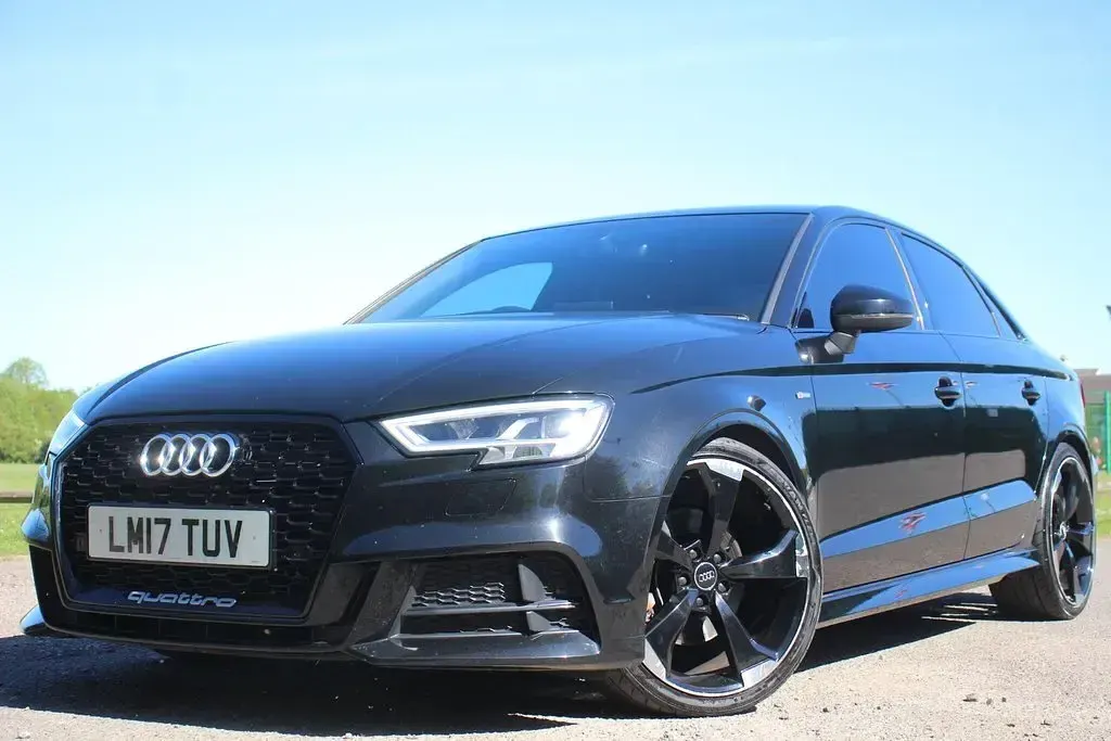 Used Audi A3 Black Edition 190 HP (139 kW) 2017 Black Sedan