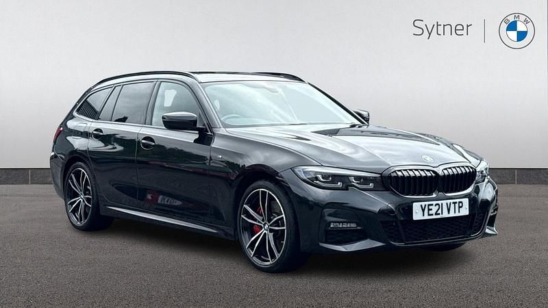 Black Used 2021 BMW 330e M Sport Estate | £24,000 (Fair price) - Image 1/4