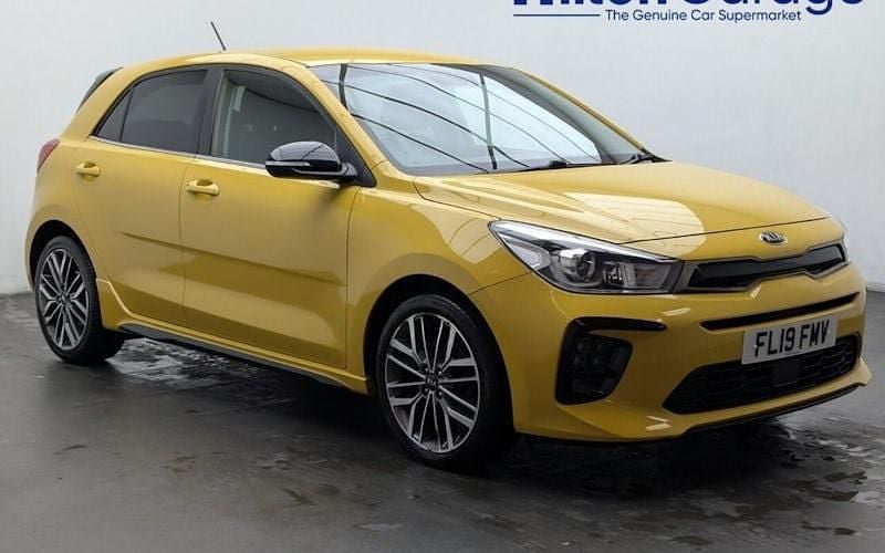 Used Kia Rio GT-Line 120 HP (88 kW) 2019 Yellow Hatchback