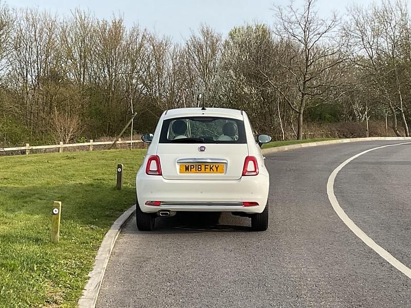 Used Fiat 500 Lounge 69 HP (50 kW) 2018 White Hatchback