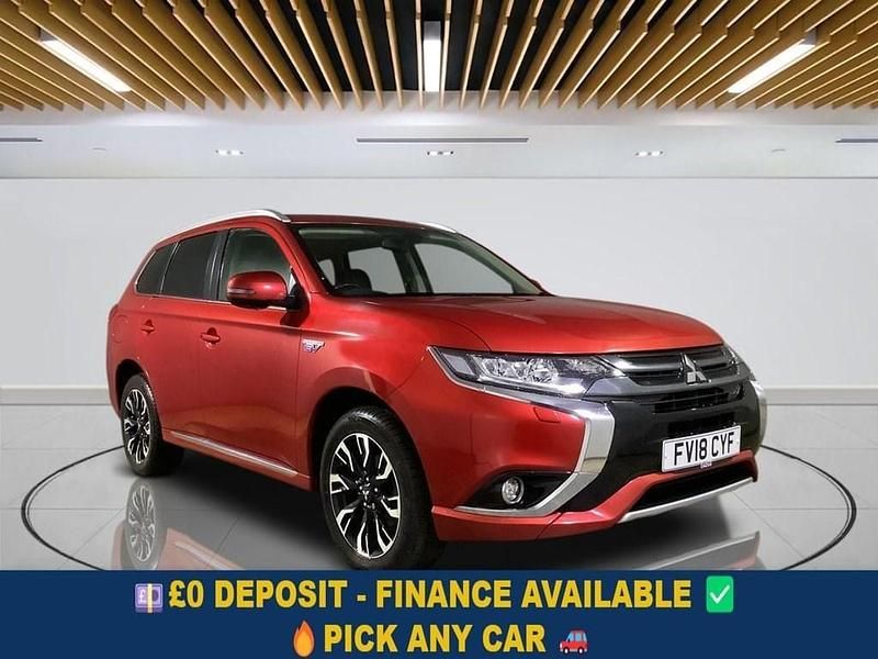 Red Used 2018 Mitsubishi Outlander P-HEV SUV | £12,799 (Fair price) - Image 1/4