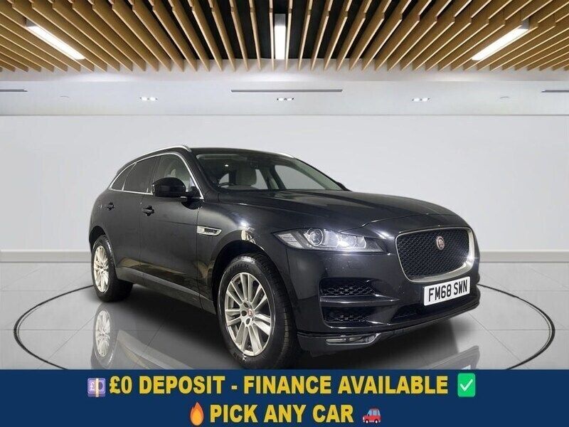 Black Used 2018 Jaguar F-Pace Portfolio SUV | £14,549 (Fair price) - Image 1/3