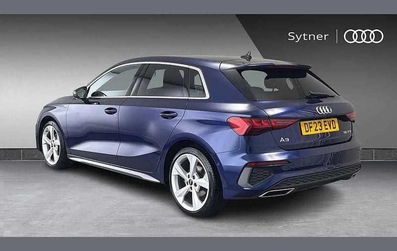 Used Audi A3 S-Line 147 HP (108 kW) 2023 Blue Sedan