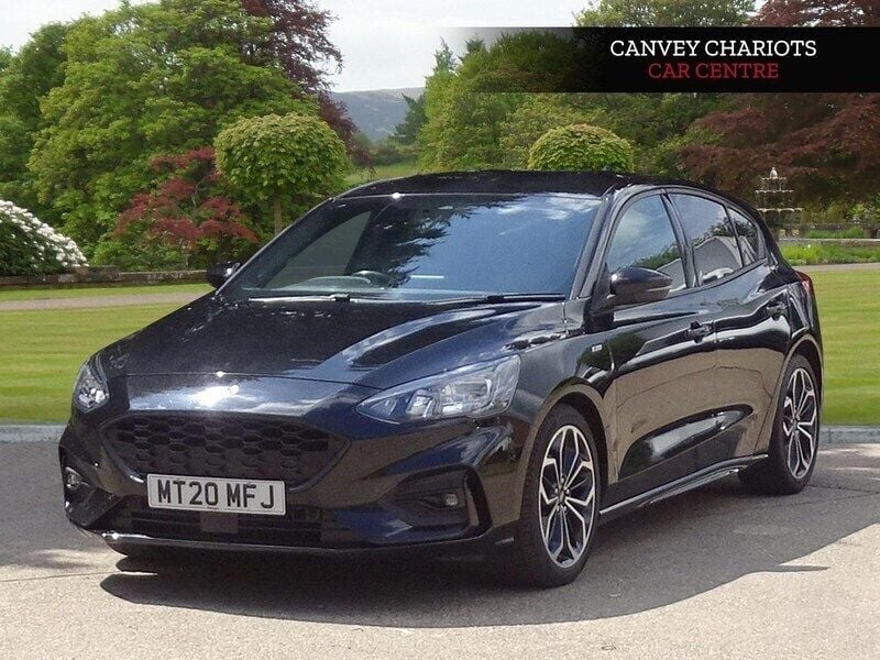 Black Used 2020 Ford Focus ST-Line X Hatchback | £11,000 (Good price) - Image 1/4