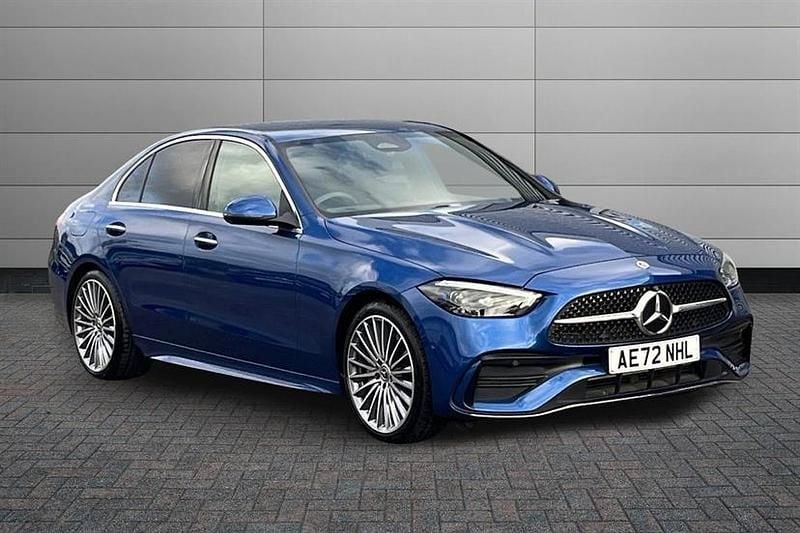 Spectral blue Used 2022 Mercedes C200 AMG Line Premium Sedan | £30,490 (A bit pricey) - Image 1/4