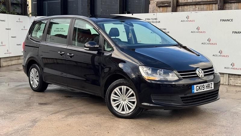 Black Used 2019 VW Sharan S MPV | £11,695 (Good price) - Image 1/4