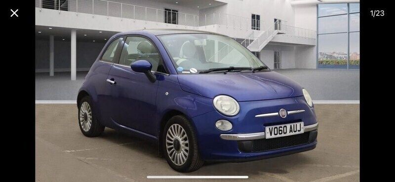 Blue Used 2010 Fiat 500 Lounge Hatchback | £2,495 (Fair price) - Image 1/2