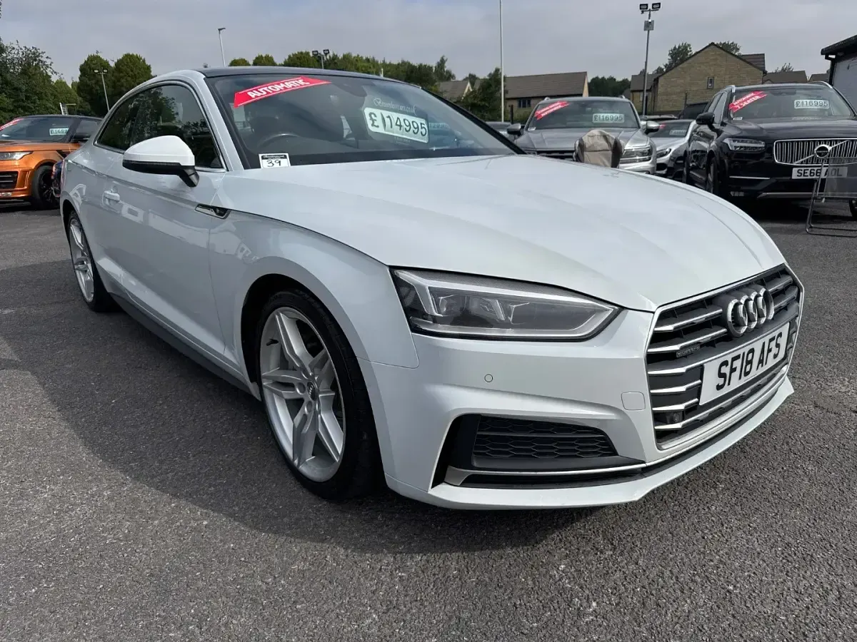 Used Audi A5 S-Line 252 HP (185 kW) 2018 White Coupe