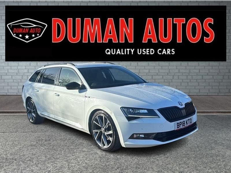 Used Skoda Superb SportLine 150 HP (110 kW) 2018 White Estate