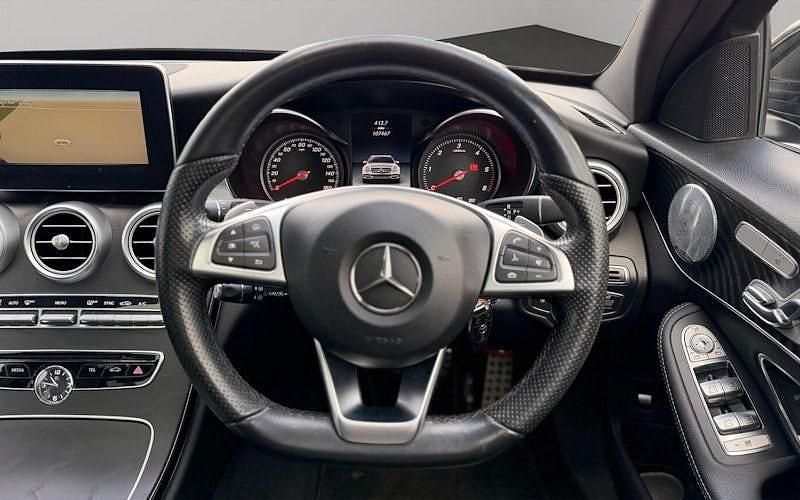 Used Mercedes C250 AMG Line Premium Plus 204 HP (150 kW) 2016 Black Estate