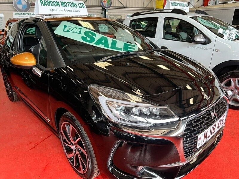 Black Used 2018 DS Automobiles DS3 Connected Chic Hatchback | £7,240 (Good price) - Image 1/4