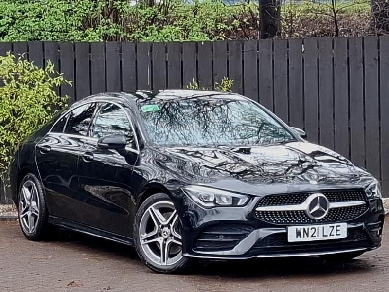 Used Mercedes CLA200 AMG line 163 HP (119 kW) 2021 Black Coupe