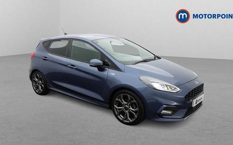 Used Ford Fiesta ST-Line 125 HP (91 kW) 2021 Blue Hatchback