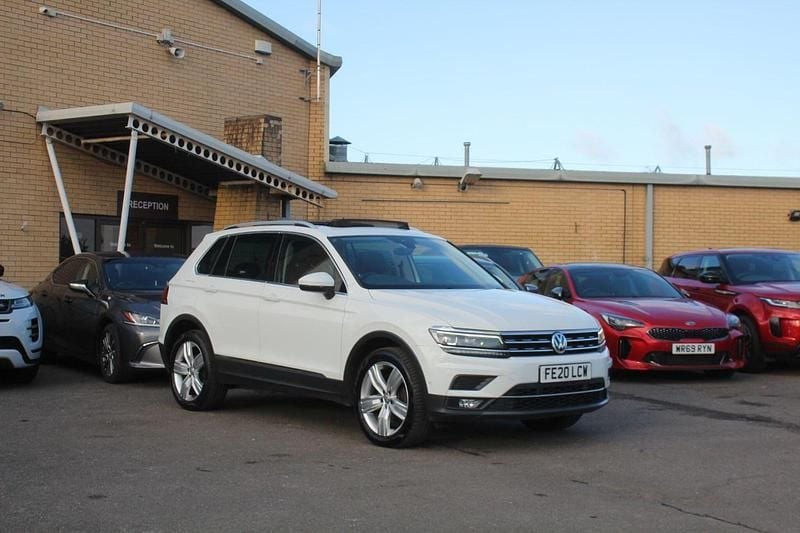 White Used 2020 VW Tiguan SEL SUV | £16,185 (Good price) - Image 1/4