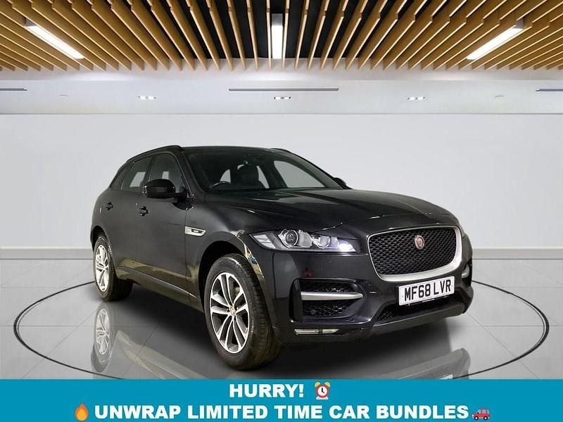 Black Used 2018 Jaguar F-Pace R-Sport SUV | £17,099 (Fair price) - Image 1/4