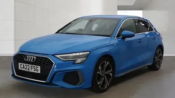 Used Audi A3 Sportback S-Line 110 HP (80 kW) 2022 Blue Hatchback