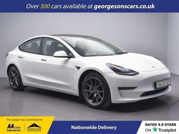 White Used 2021 Tesla Model 3 Long Range AWD Sedan | £20,640 (Expensive) - Image 1/1