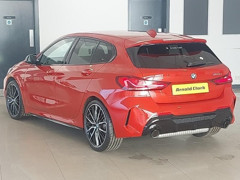 Used BMW M135 Comfort Edition 306 HP (225 kW) 2021 Red Hatchback