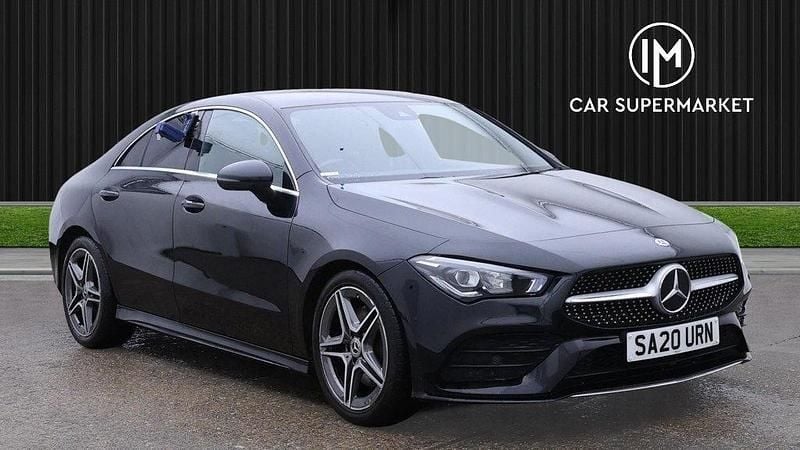 Black Used 2020 Mercedes CLA200 AMG line Coupe | £18,885 (Fair price) - Image 1/4