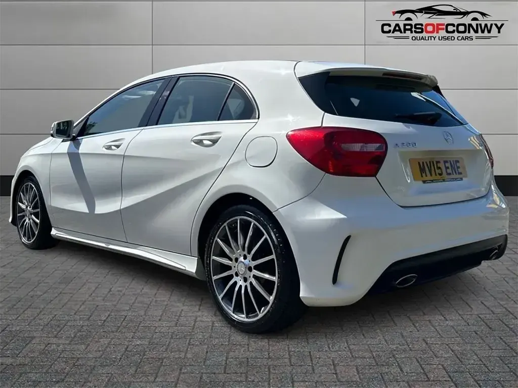 Used Mercedes A200 AMG 136 HP (100 kW) 2015 White Hatchback