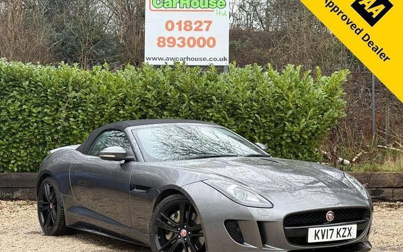 Usado Jaguar F-Type Supercharged 340 HP (250 kW) 2016 Cinzento Cabrios