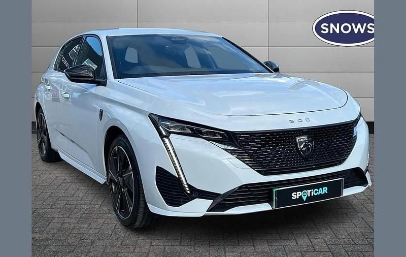 Okenite white Used 2024 Peugeot e-308 GT Hatchback | £19,771 (Fair price) - Image 1/4