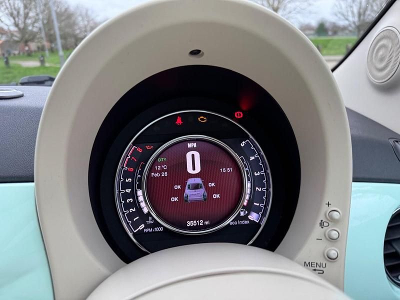 Used Fiat 500 69 HP (50 kW) 2014 Green Hatchback