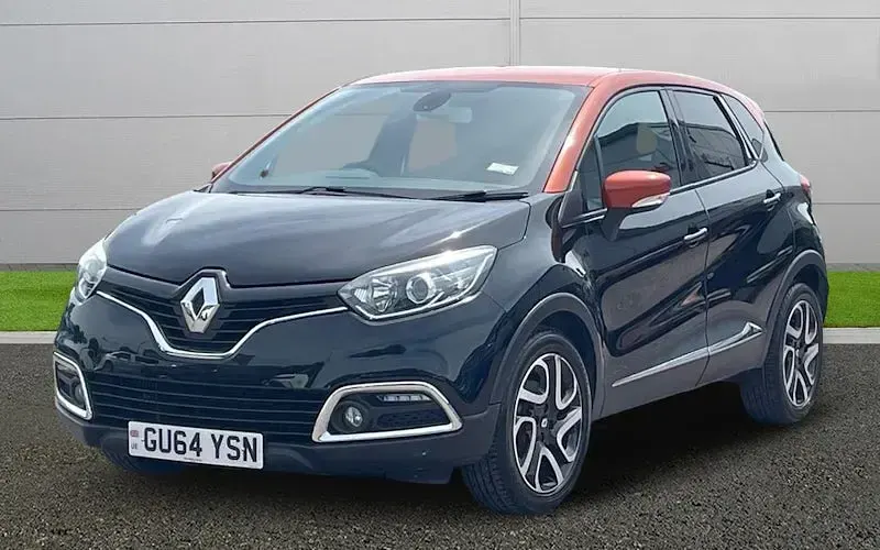 Used Renault Captur Dynamique 120 HP (88 kW) 2014 Black/orange SUV
