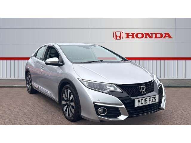 Silver Used 2015 Honda Civic SE Plus Hatchback | £9,505 (Fair price) - Image 1/4