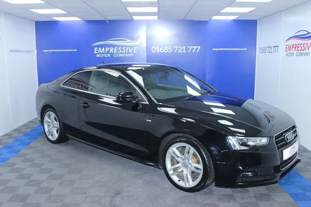 Used Audi A5 S-Line 190 HP (139 kW) 2016 Black Coupe