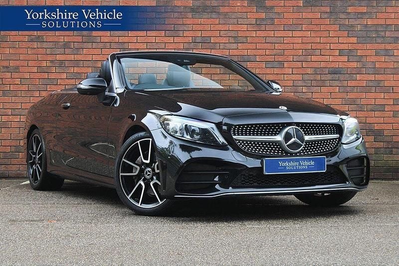 Black Used 2019 Mercedes C200 AMG Line Premium Plus Cabriolet | £19,750 (Fair price) - Image 1/4