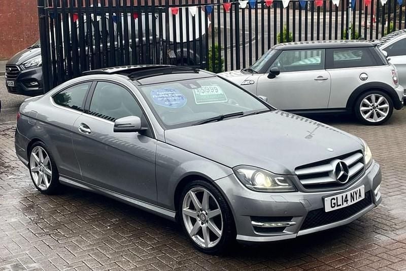 Silver Used 2014 Mercedes C220 Sport Edition Coupe | £5,499 (Good price) - Image 1/1