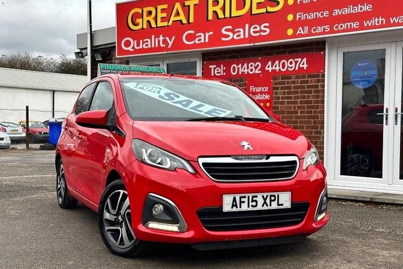 Used Peugeot 108 Allure 82 HP (60 kW) 2015 Red Hatchback