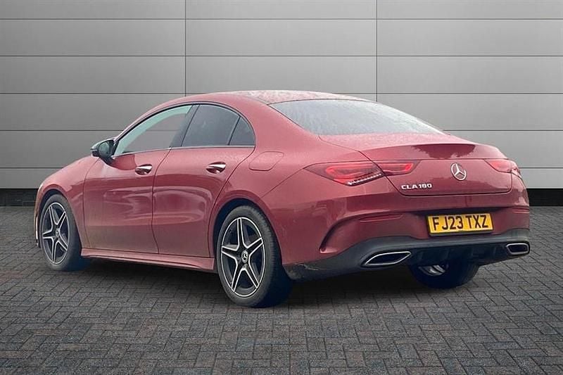 Used Mercedes CLA180 AMG Line Premium 136 HP (100 kW) 2023 Patagonia red Sedan