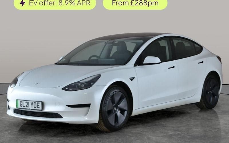 Used Tesla Model 3 Standard Range 208 kW (283 HP) 2021 White Sedan
