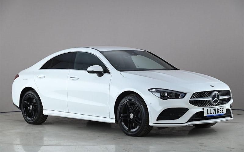 Used Mercedes CLA250e AMG Line Premium 218 HP (160 kW) 2021 White Sedan