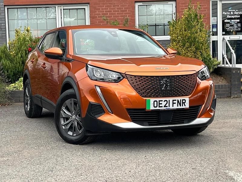 Orange Used 2021 Peugeot e-2008 Active Premium SUV | £11,325 (Good price) - Image 1/3