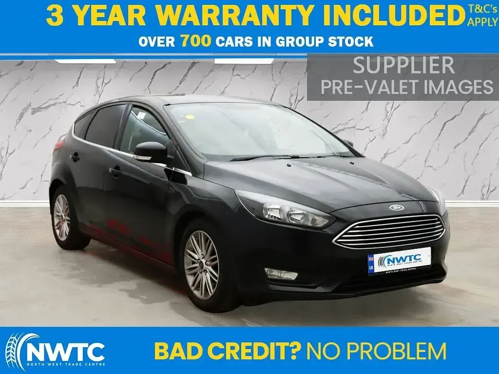 Used Ford Focus Zetec 125 HP (91 kW) 2017 Black Hatchback