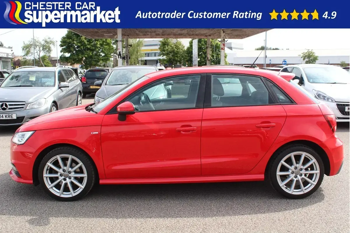 Used Audi A1 Sportback S-Line 125 HP (91 kW) 2016 Red Hatchback