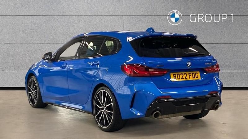 Used BMW M135 Shadowline 306 HP (225 kW) 2022 Blue Hatchback