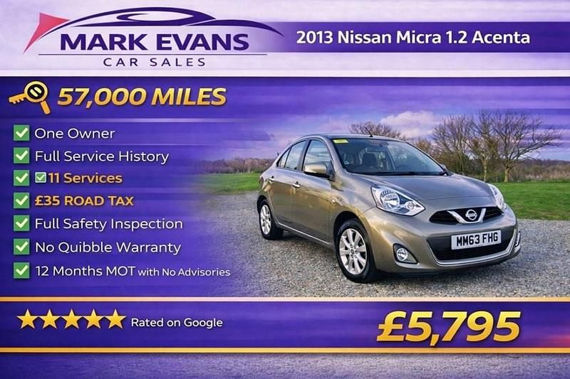 Used Nissan Micra Acenta 2013 Green Hatchback