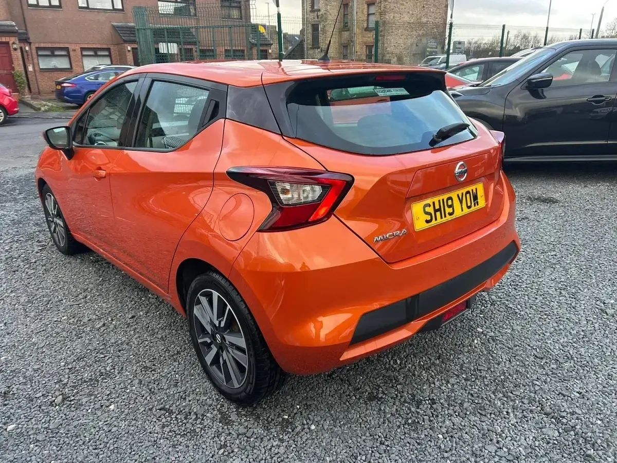 Used Nissan Micra Acenta Limited Edition 90 HP (66 kW) 2019 Orange Hatchback