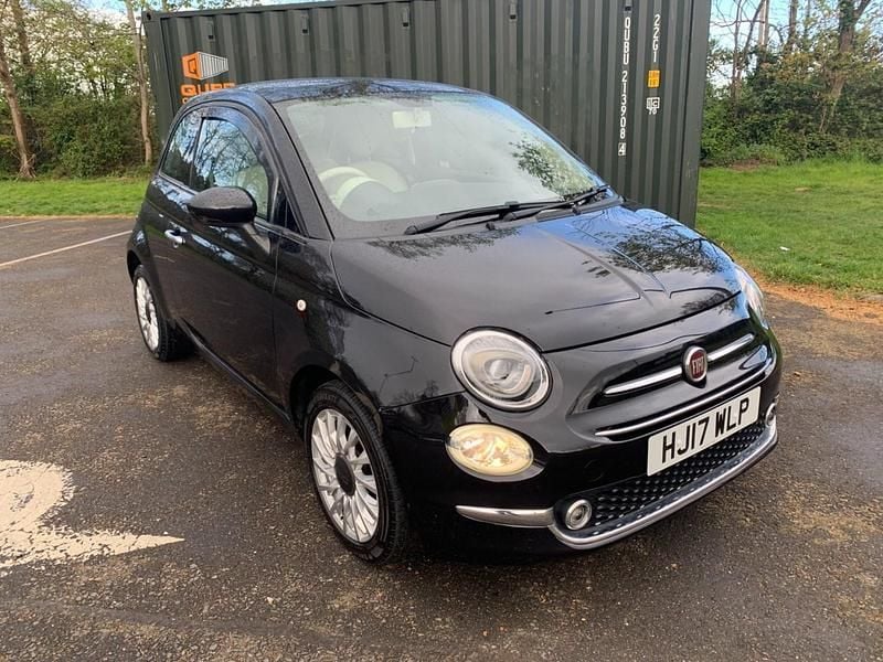 Used Fiat 500 Lounge 69 HP (50 kW) 2017 Black Hatchback