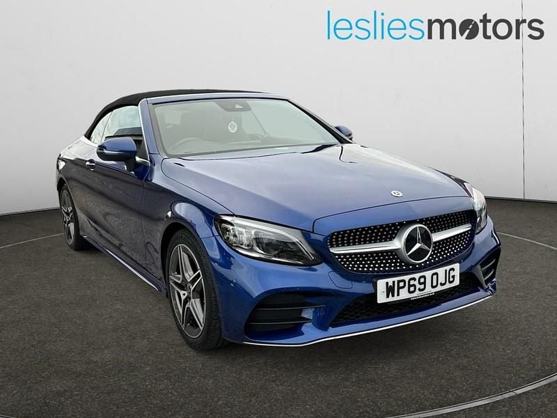 Blue Used 2019 Mercedes C200 AMG Line Premium Cabriolet | £21,999 (Fair price) - Image 1/3